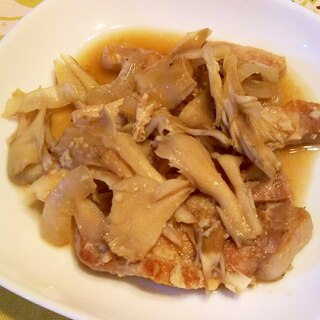 豚ロース・舞茸の塩麹・生姜炒め